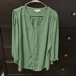 Green women’s blouse